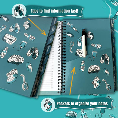 Nicole Kupchik Consulting Critical Care Survival Guide - ICU Notebook with Tabs Workbook for Nurses, APRNs, Physicians & Respiratory Therapists