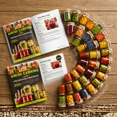 Amish Canning And Preserving Cookbook: 350+ The Complete Delicious Waterbath Canning And Preserving Recipes
