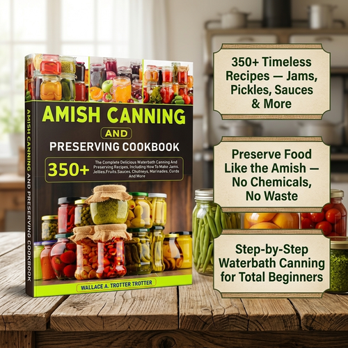 Amish Canning And Preserving Cookbook: 350+ The Complete Delicious Waterbath Canning And Preserving Recipes